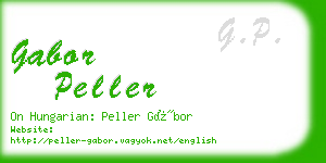 gabor peller business card